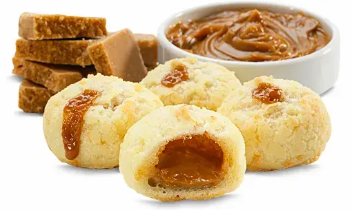 Pão de queijo - Doce de Leite